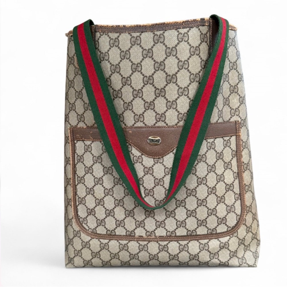 Gucci GG Supreme Sherry Line Monogram Tote - Picture 16 of 16